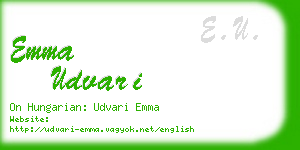 emma udvari business card